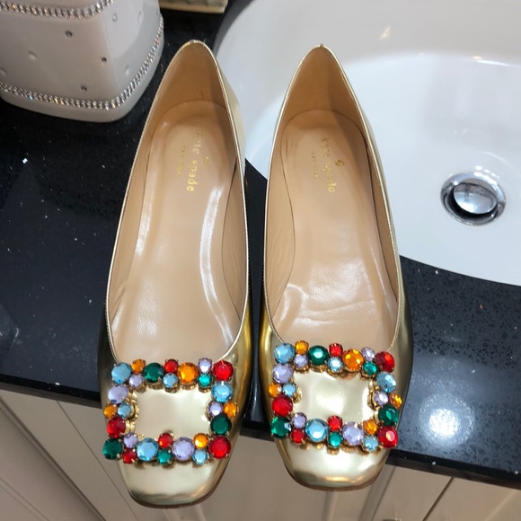 kate spade Shoes - Kate Spade Crystal Flats.